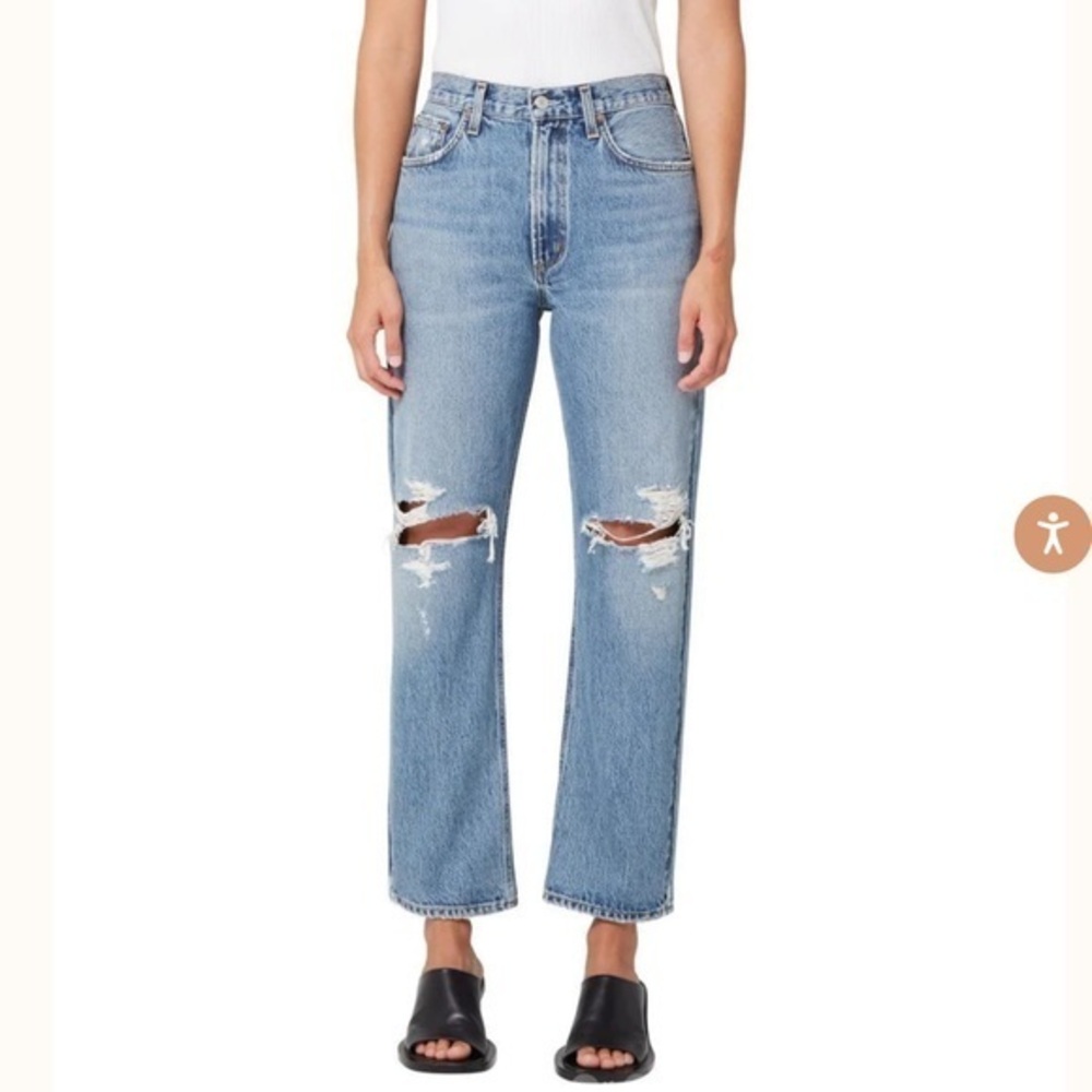 Agolde Mia Jeans in Rule mid rise 90s jeans